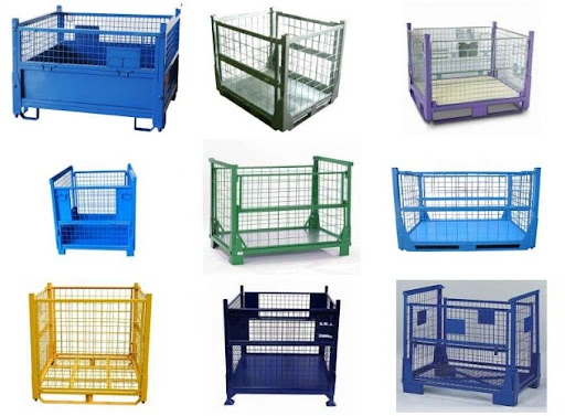 Chinese Manufacture Customized Foldable Collapsible Wire Mesh Container/Stillage